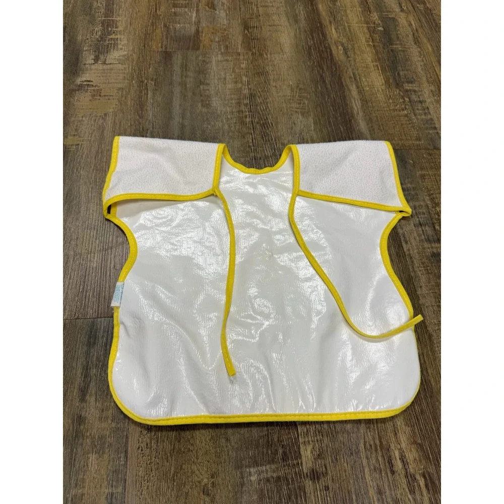 Vintage Winnie The Pooh Coverall Bib Crumb Catcher First Years Disney Ladybugs